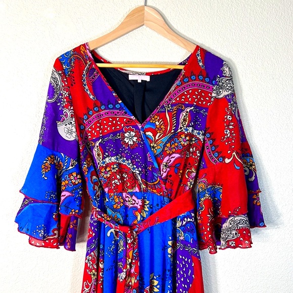 Une Ame Boho Ruffle Maxi Dress - Picture 3 of 9